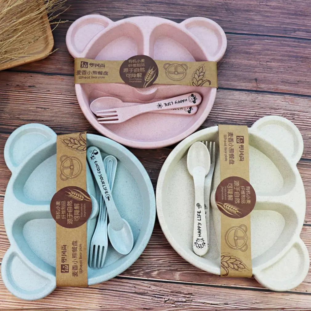 Set de vaisselle enfant motif ourson