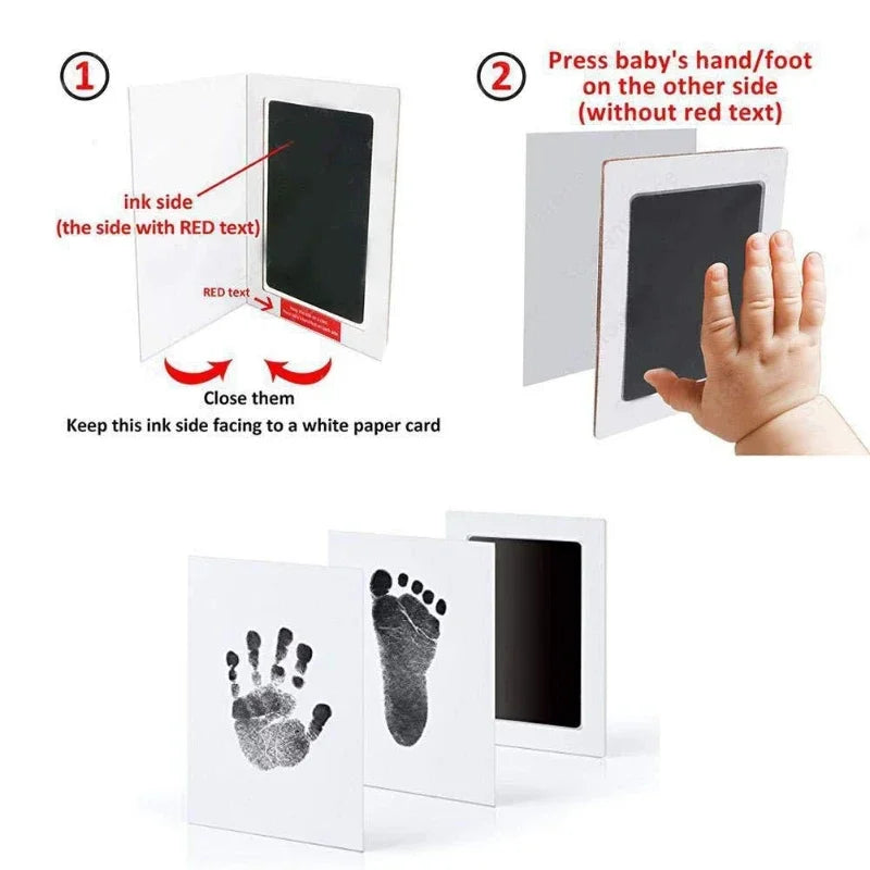 Baby-Handabdruck- und Fußabdruck-Set ohne Tinte – Erinnerungsset