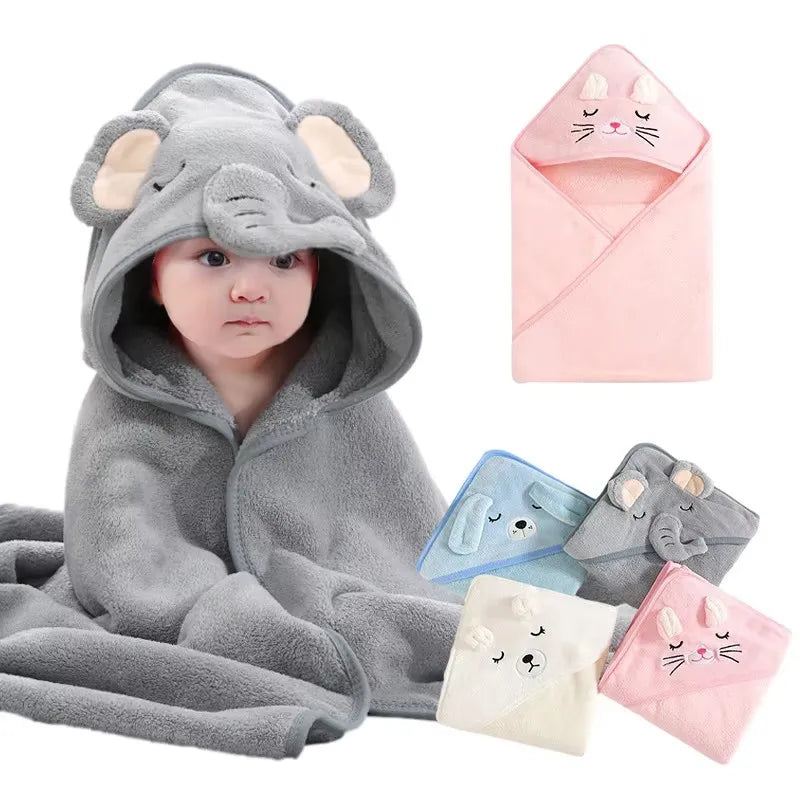 Kapuzen-Babyhandtuch - Tiermotive