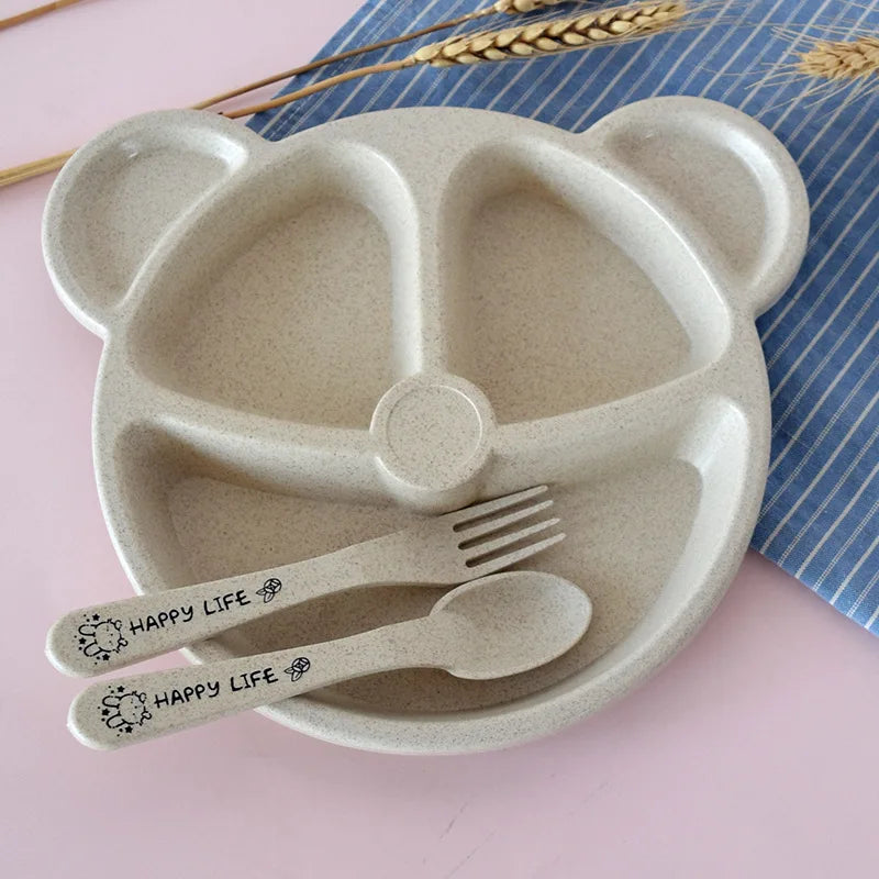 Set de vaisselle enfant motif ourson
