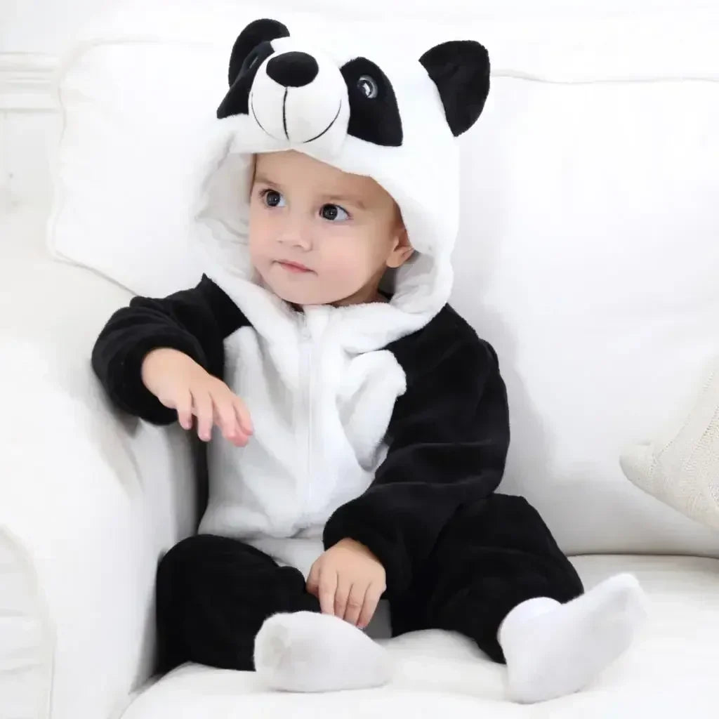 Combinaison pyjama bébé hiver - déguisement lionceau
