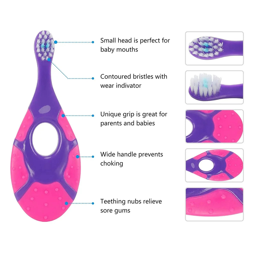 Lot de 2 brosses à dents d'apprentissage - sans BPA