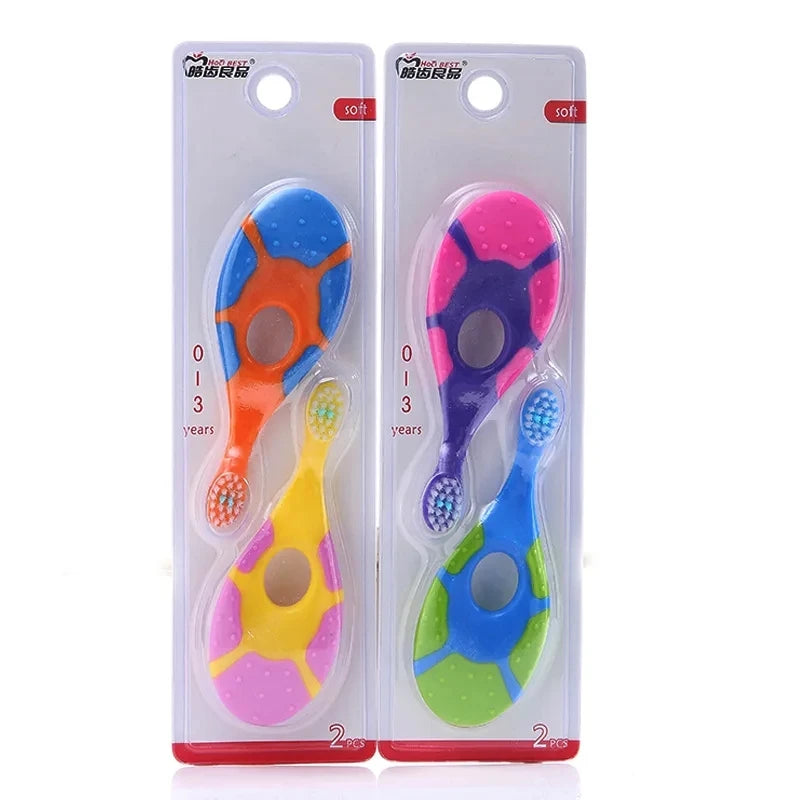 Lot de 2 brosses à dents d'apprentissage - sans BPA