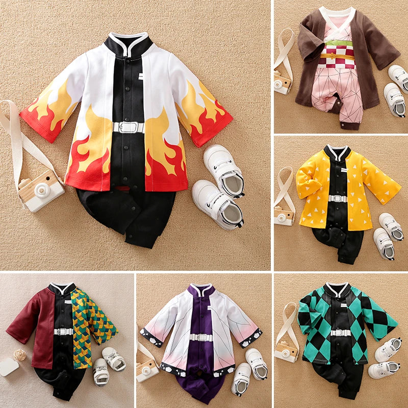 Baby bodysuit with cape - long-sleeved cotton