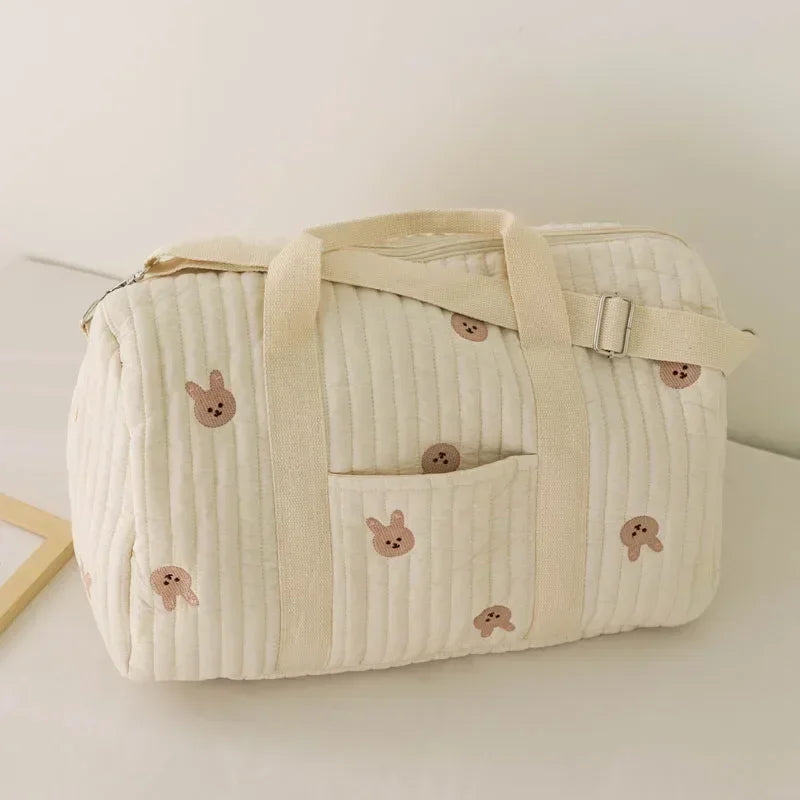 Sac à langer maternité multi-poches - motif ourson