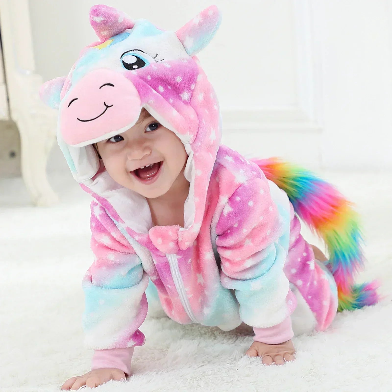 Combinaison pyjama bébé hiver - déguisement lionceau
