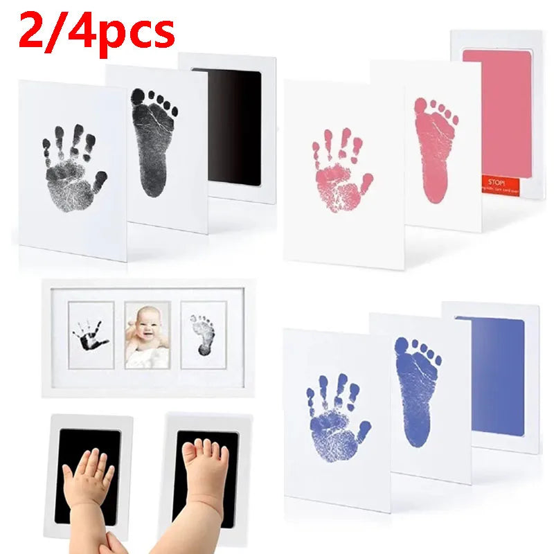 Kit empreintes bébé sans encre - lot souvenirs