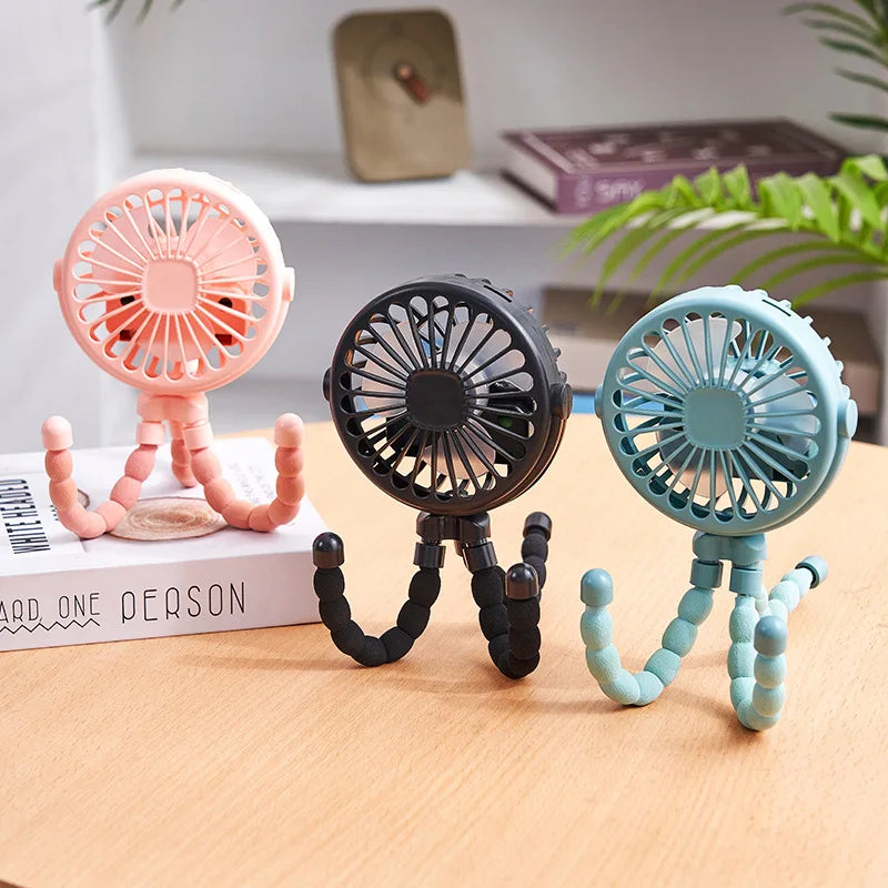 Mini ventilateur de poussette rechargeable USB