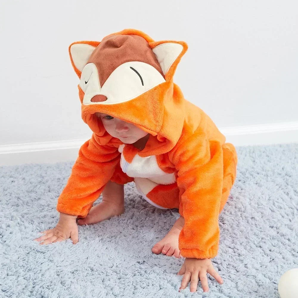 Combinaison pyjama bébé hiver - déguisement lionceau
