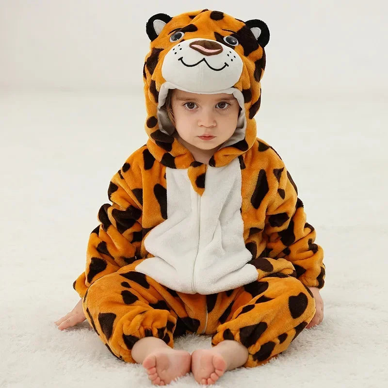 Combinaison pyjama bébé hiver - déguisement lionceau