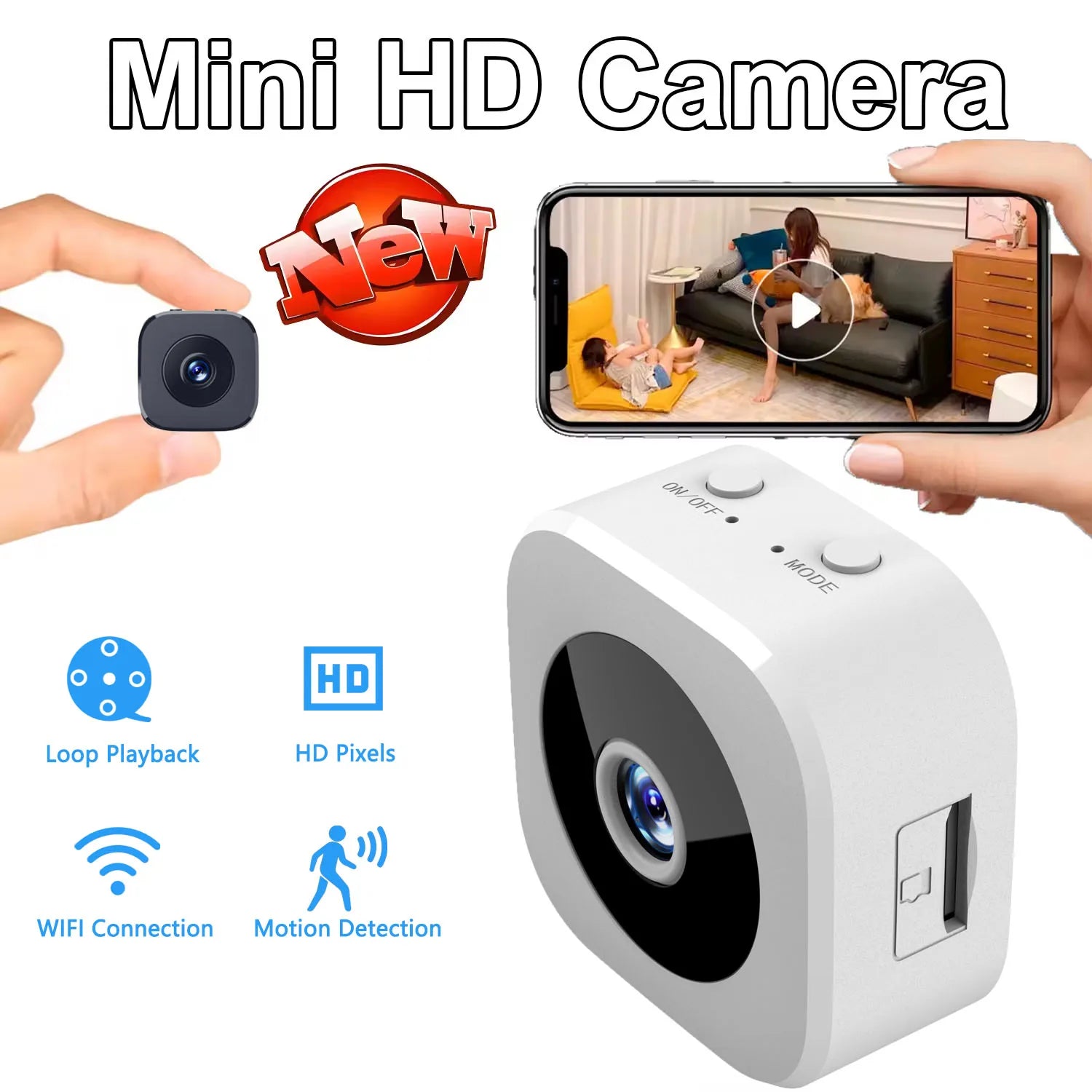 HD-WLAN-Babyphone mit Kamera