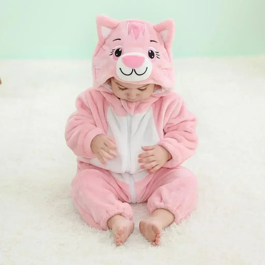 Combinaison pyjama bébé hiver - déguisement lionceau
