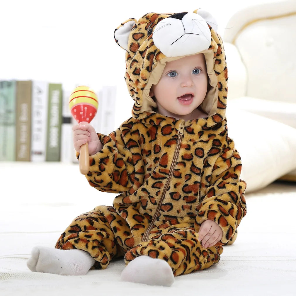 Combinaison pyjama bébé hiver - déguisement lionceau