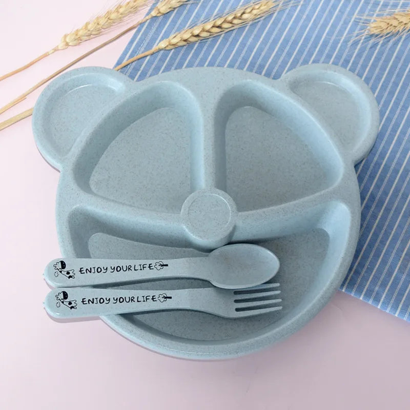 Set de vaisselle enfant motif ourson