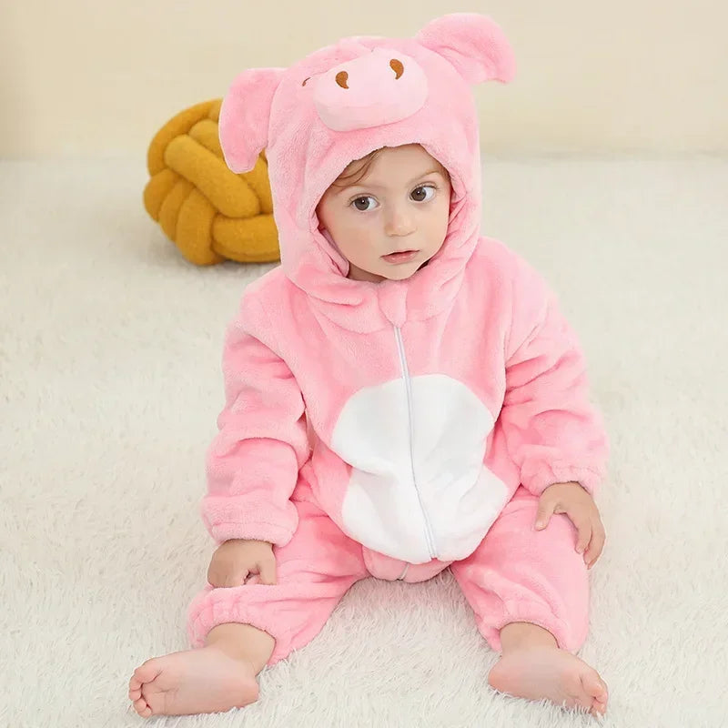 Combinaison pyjama bébé hiver - déguisement lionceau