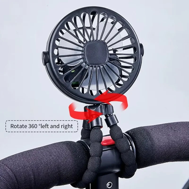 Ventilateur trépied 360° pour poussette