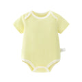 Plain pure cotton baby bodysuit - summer
