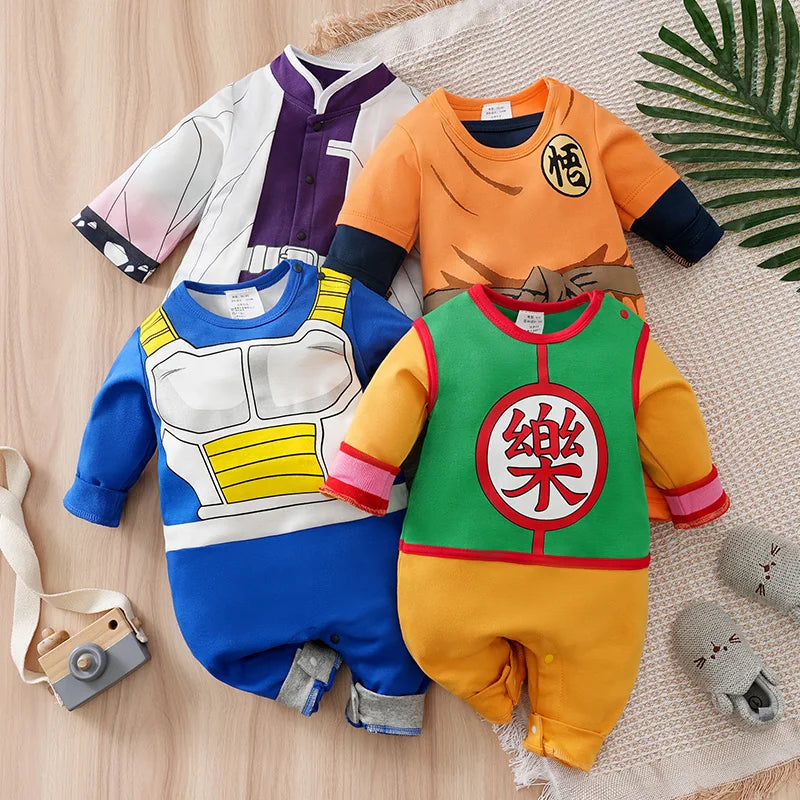 Baby bodysuit with cape - long-sleeved cotton