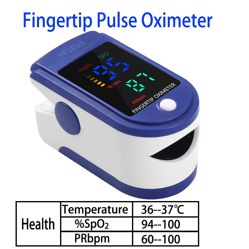 Thermomètre infrarouge sans contact + oxymètre