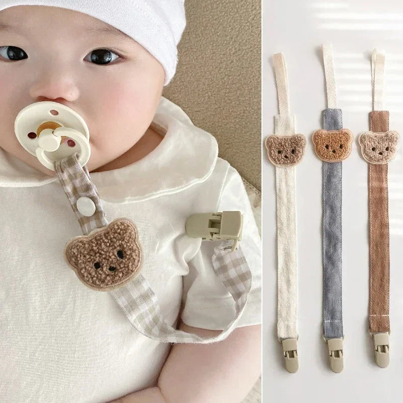 Attache-tétine ourson anti-chute