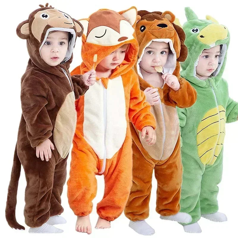 Combinaison pyjama bébé hiver - déguisement lionceau