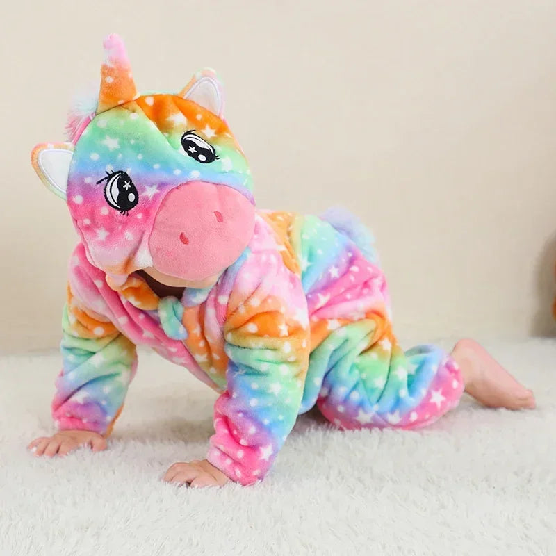 Combinaison pyjama bébé hiver - déguisement lionceau